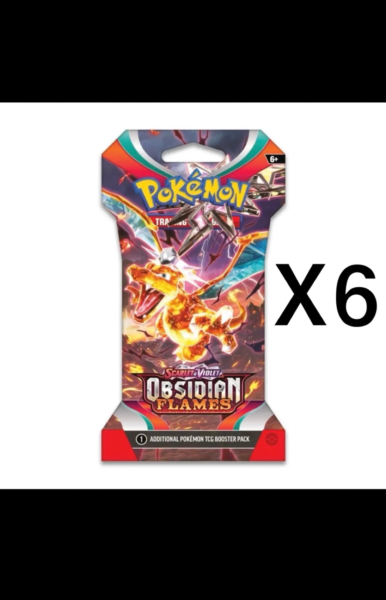 Pokemon Obsidian Flames 6x Sleeved Booster Packs